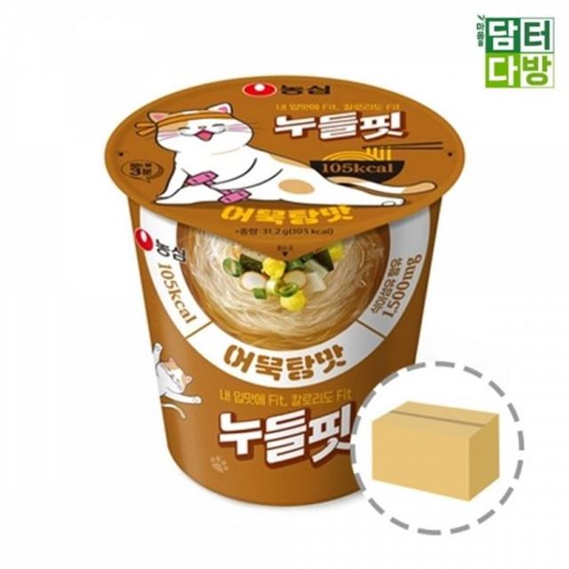 농심 누들핏 12컵 어묵탕맛 1BOX 누들핏어묵탕맛 라면