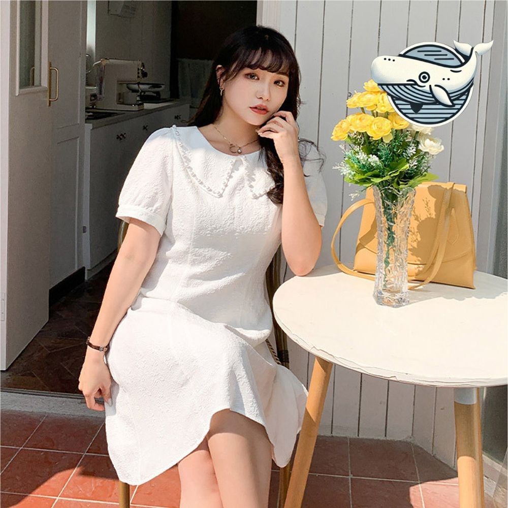 여성 캐주얼 진주장식 원피스 화사한 여름