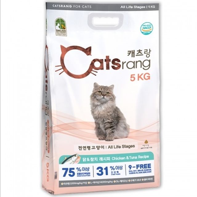 고양이 사료 요로건강 장건강 전연령 사료5kg