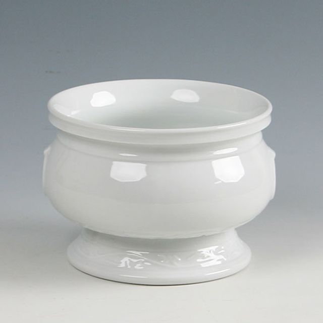 백자 고리문 도자기 향로(중) 향꽂이 향홀더 향받침대