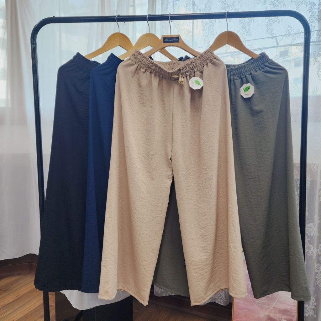 4col 루즈핏 와이드 와이드팬츠 인견바지 여