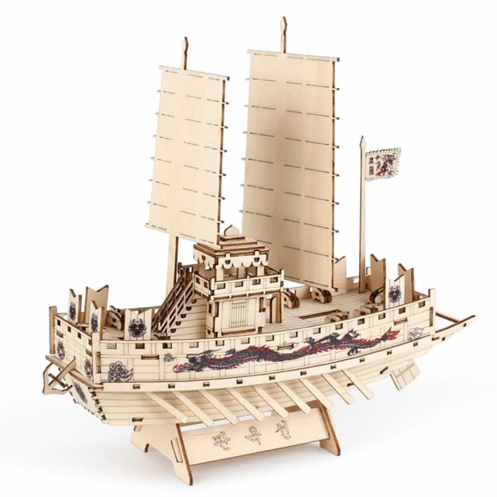 목재 조립 미니 판옥선 목재DIY 건물조립