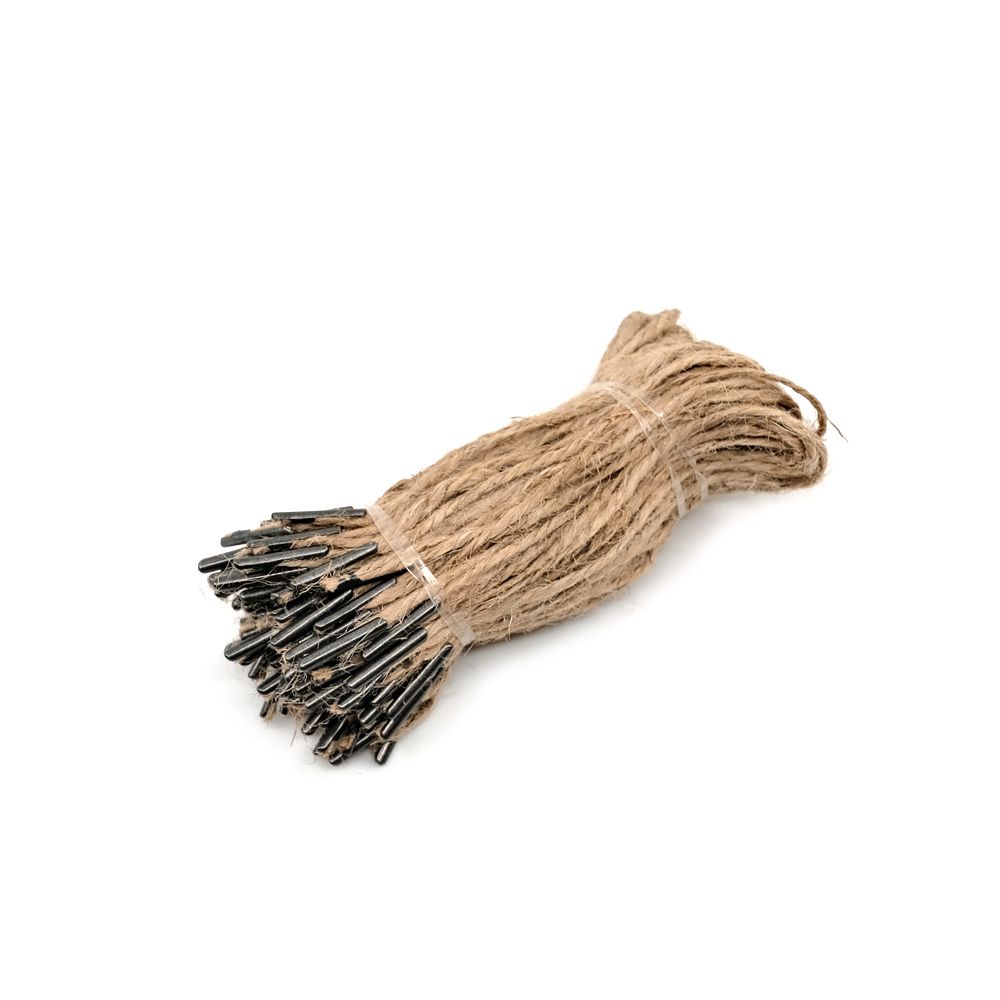 Kimspp 블랙팁 마끈실고리(약100개입) 택끈 상표끈