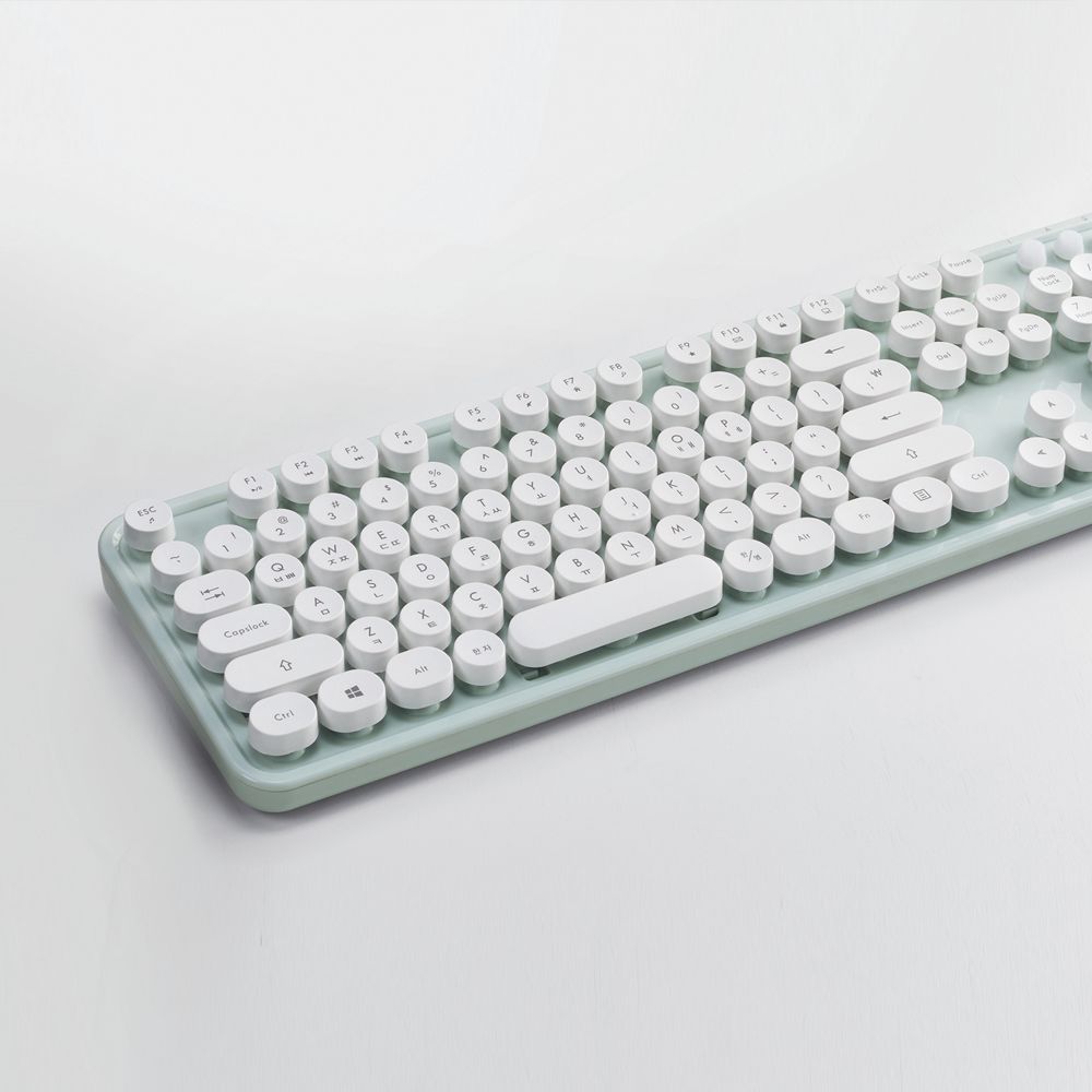 타자기 감성 레트로 무선 키보드 KBD-48 민트