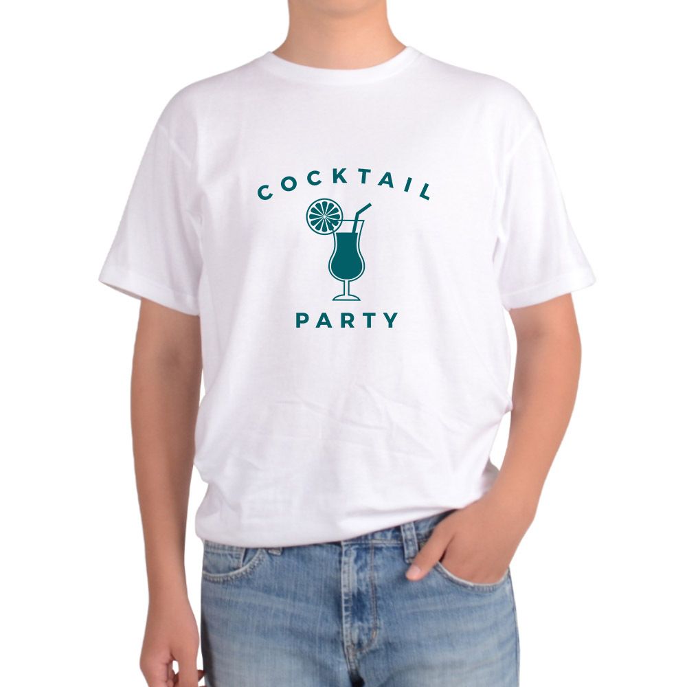 오버핏 라운드티 칵테일파티 COCKTAIL PARTY 휴양