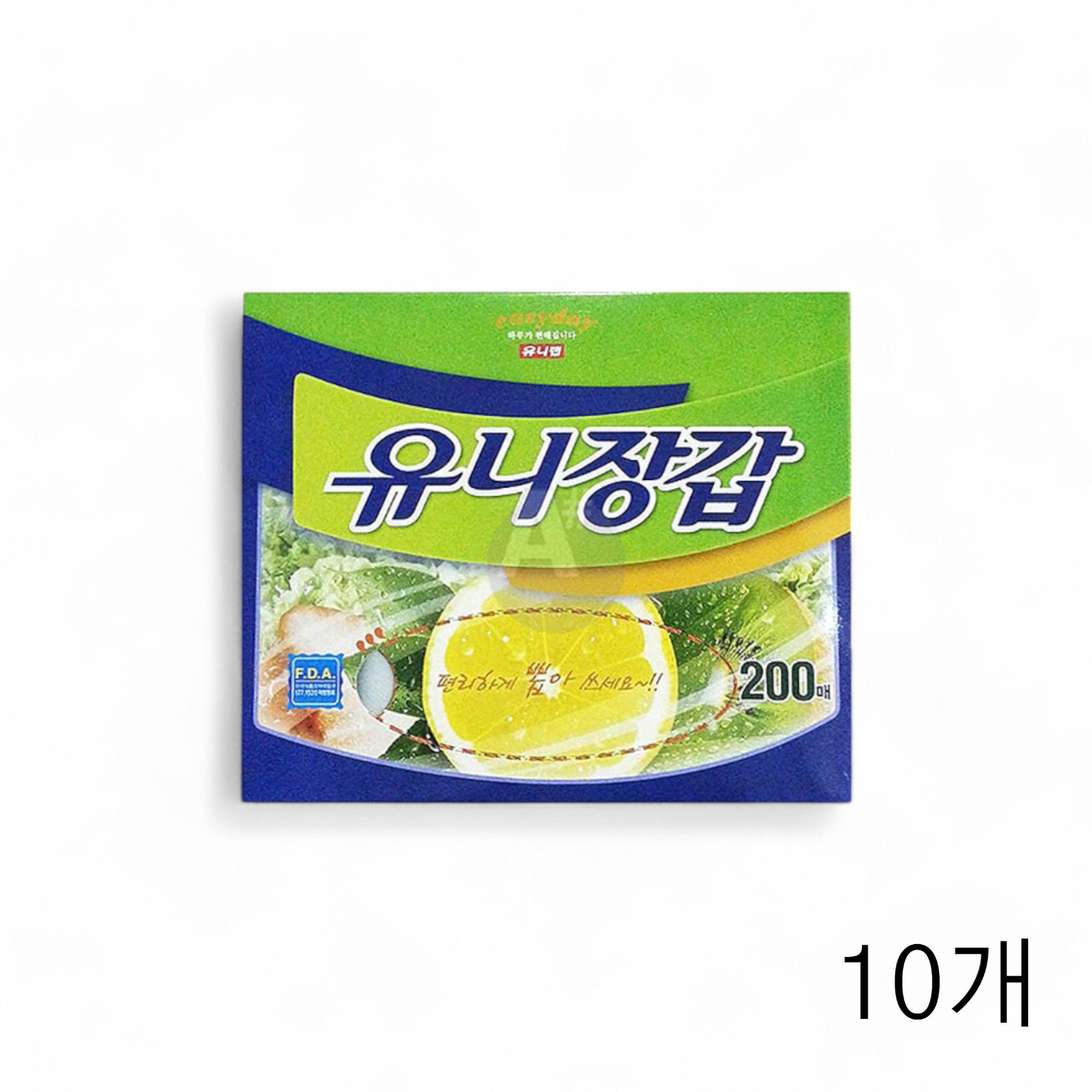유니 일회용 위생장갑 200매X10개 비닐장갑 요리장갑