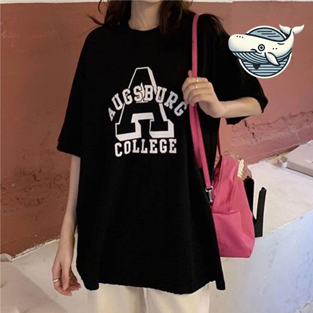 캐주얼 스타일 반팔 티셔츠 편안한 레터링