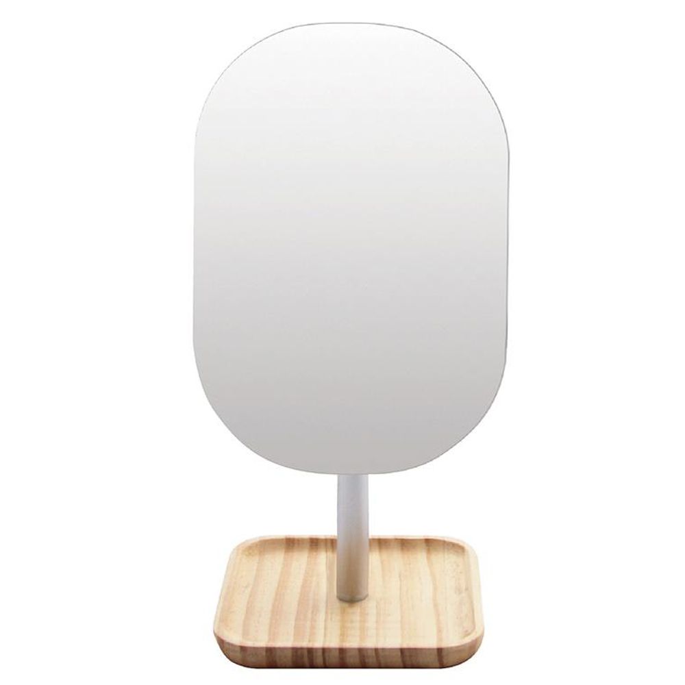 국산 미로라인 우드트레이 탁상거울 화장대 미용 거울