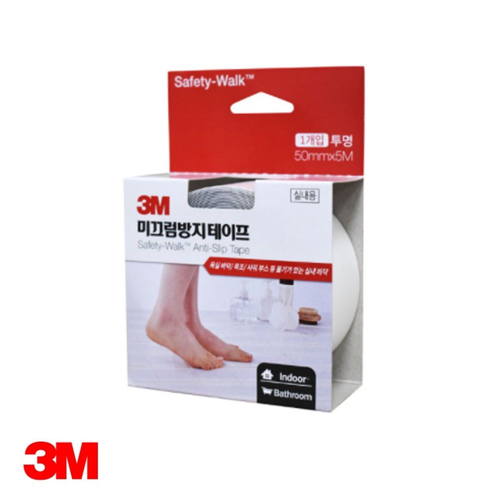 실내용 미끄럼방지 50mm 투명 테이프 3M 5M x