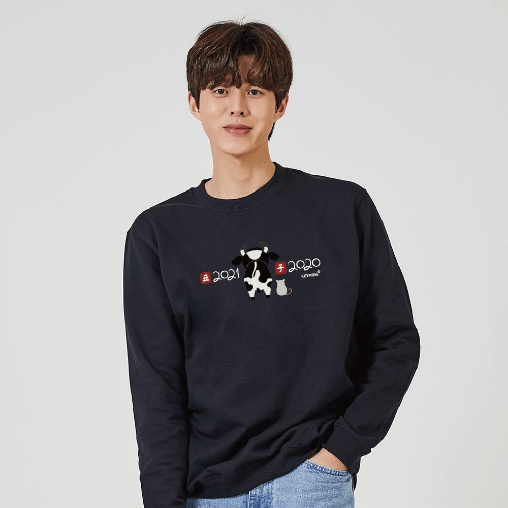 키밍 신축년 그래픽 맨투맨코디 후드티