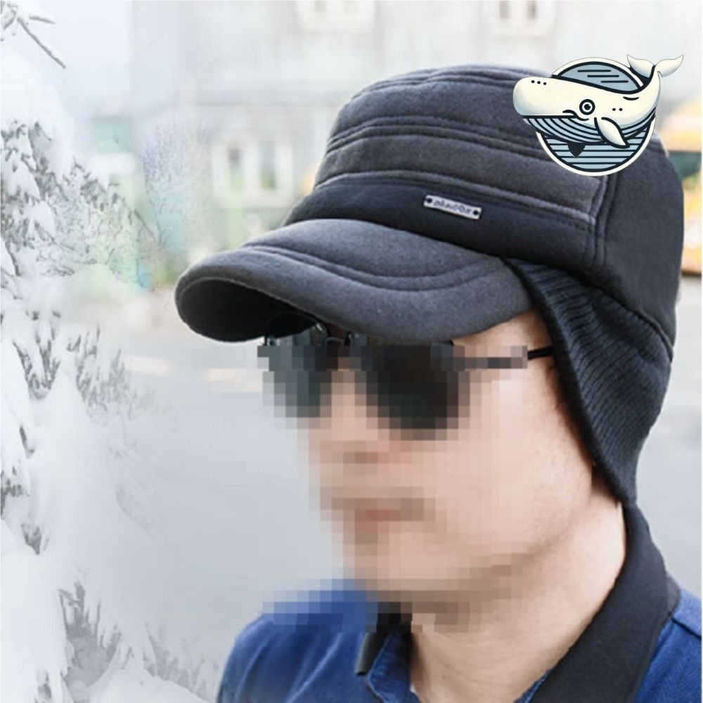 겨울 방한모자 남성용 성인용 귀 보호 니트 캡