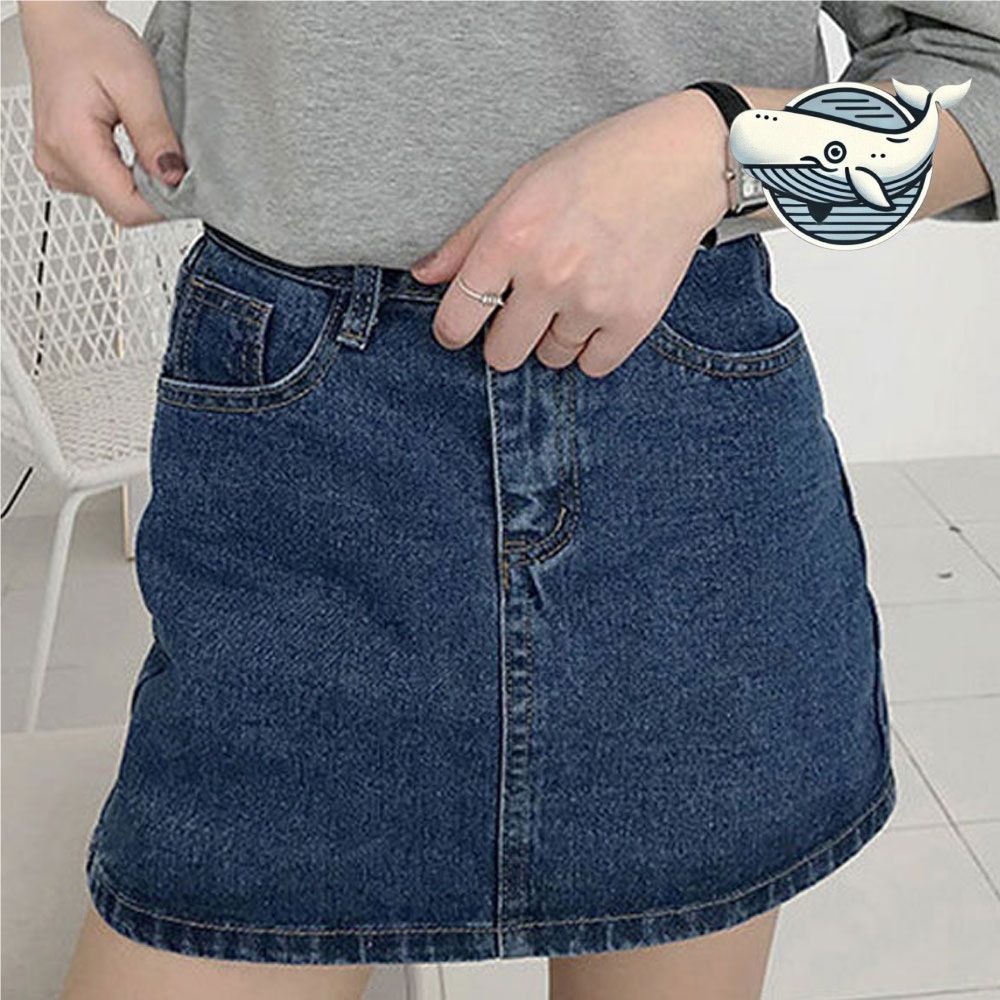 빈티지 캐주얼 미니 스커트 데님 쇼츠2 색상
