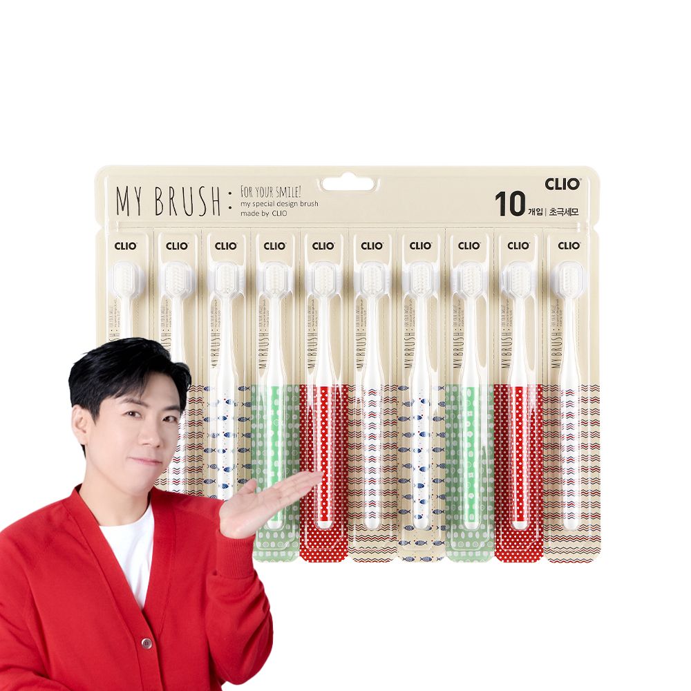 크리오 MY BRUSH 초극세모 칫솔 10입X8개