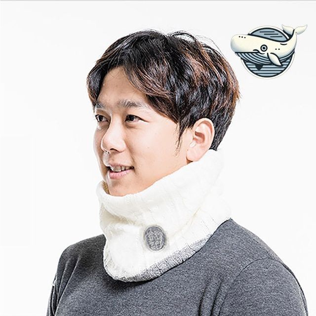 겨울 남성 따뜻한 니트 넥워머 부드러운