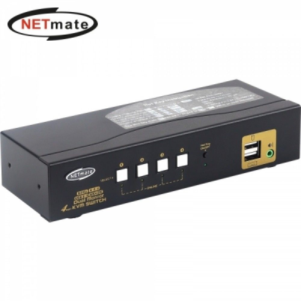 넷메이트 NMJSHKD04D 듀얼 4K 60Hz HDMI KVM 41 스위