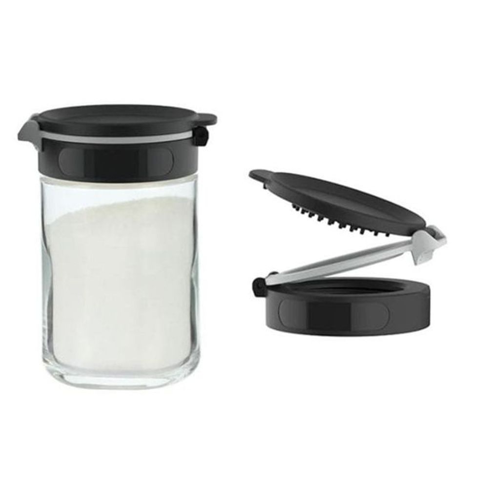 시노글라스 양념통 유리 조미료통 양념병 블랙 200ml