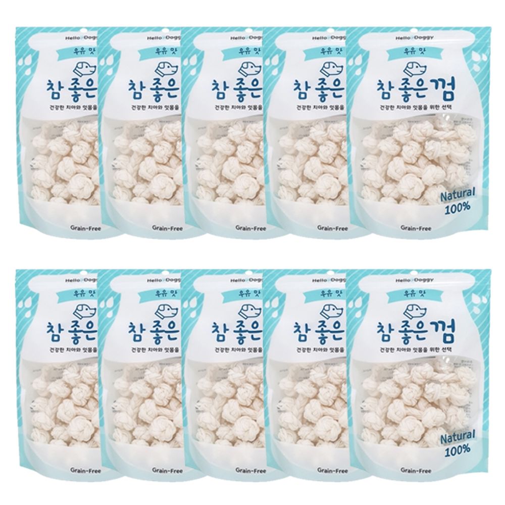강아지 실타래 우유껌 18개입 6P 치석관리 개껌 간식