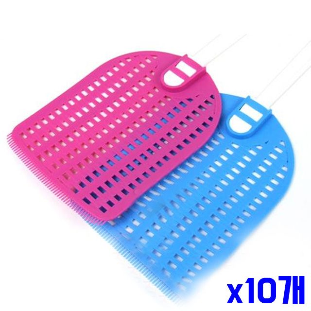 파리채 날벌레잡기 2P x10개 컬러 모기제거채