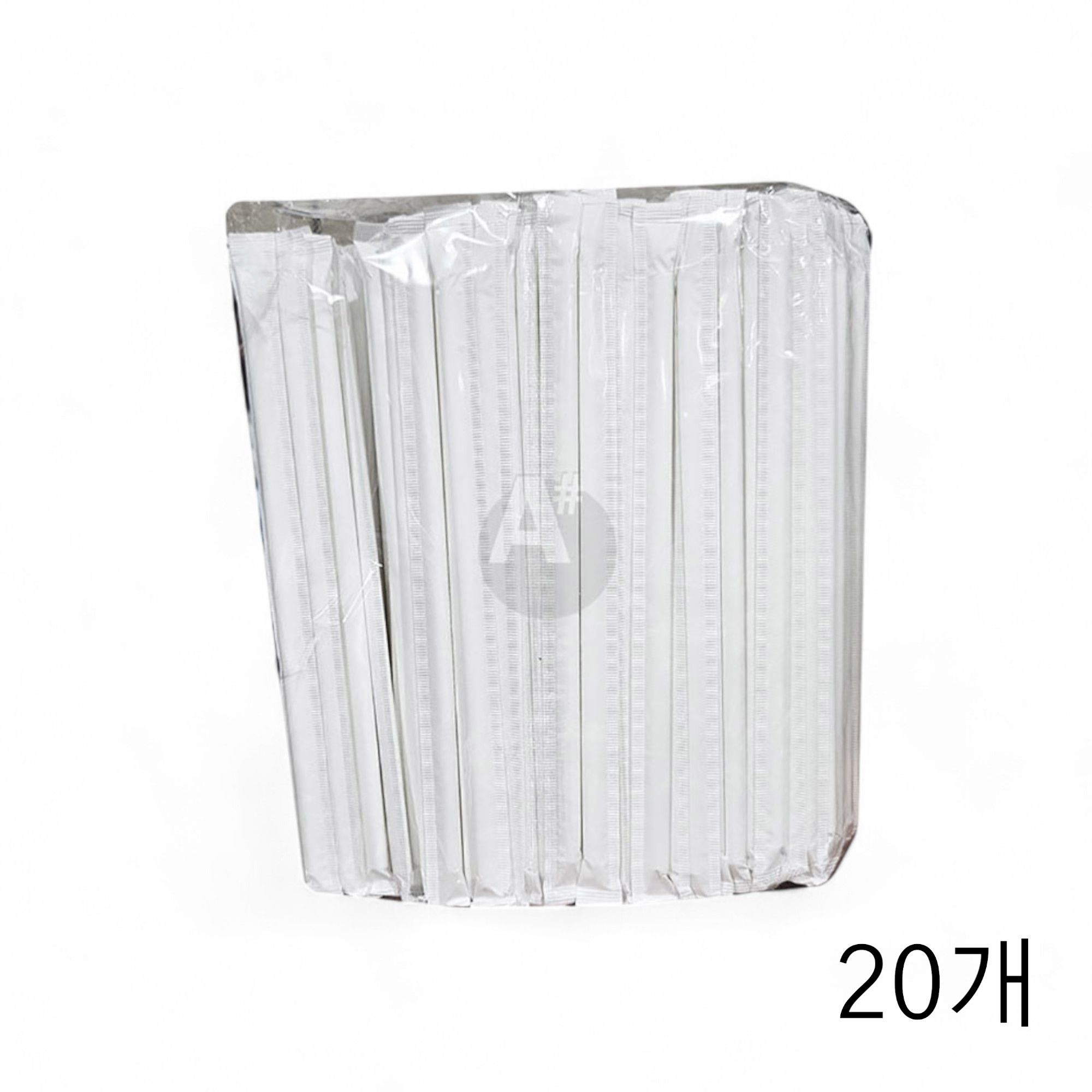 백색 종이빨대 7파이X210mm 250입 X 20개 스트로우