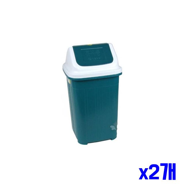 사각 부드러운 26.5x26.5x52.5cm x2개 휴지통 뚜껑