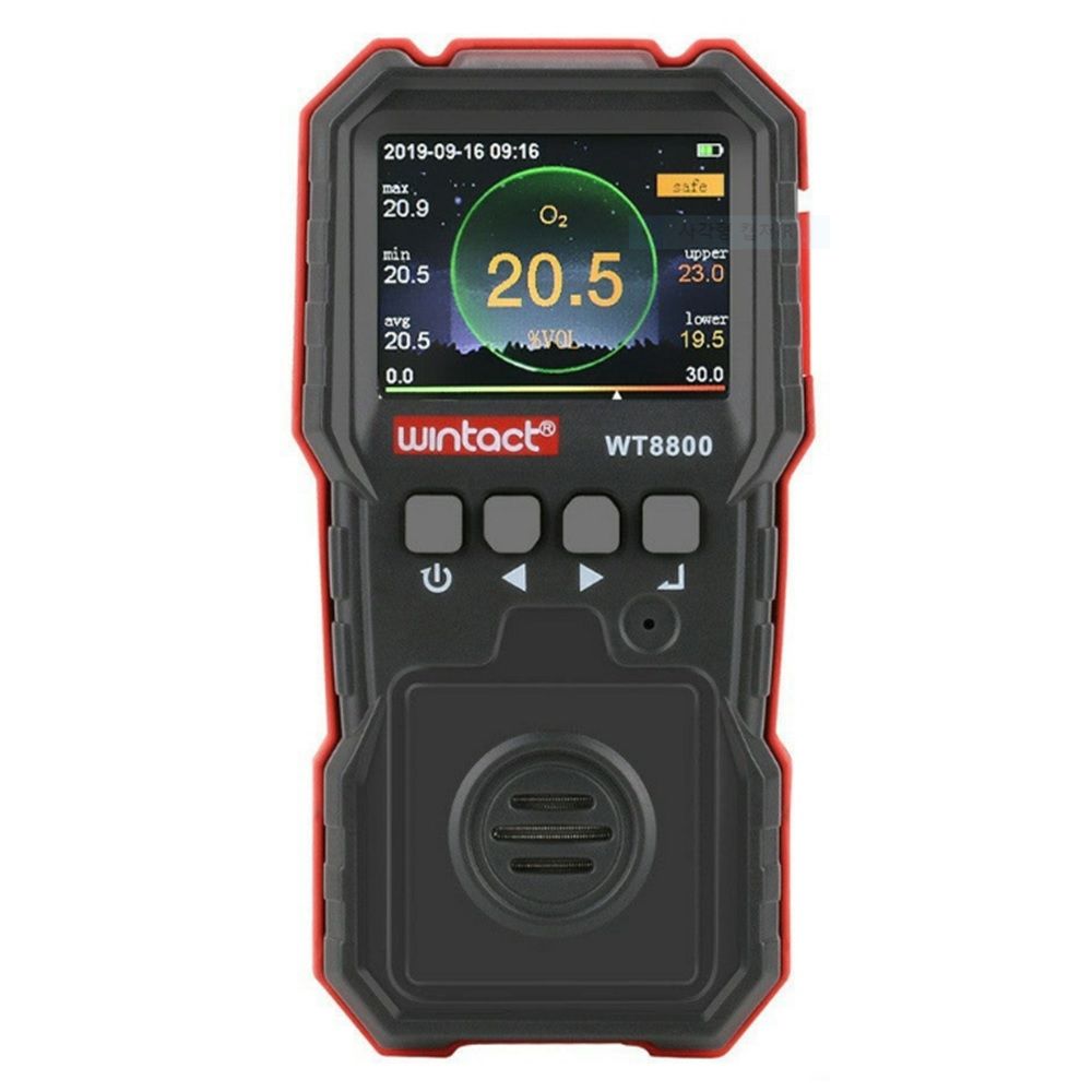 산소농도측정기 WT-8800 0~30%/VOL O2측정 고정클립