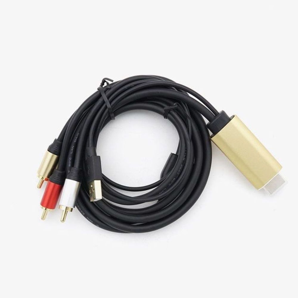 HDMI RCA(3선) 케이블 HDMI 컨버터 HDMI to AV 1.8m