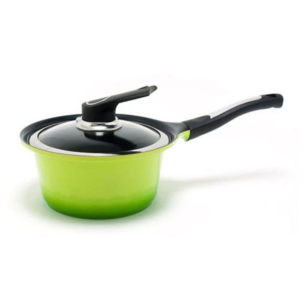 키친아트 냄비 통주물 세라믹 라면 편수 냄비 S 18cm