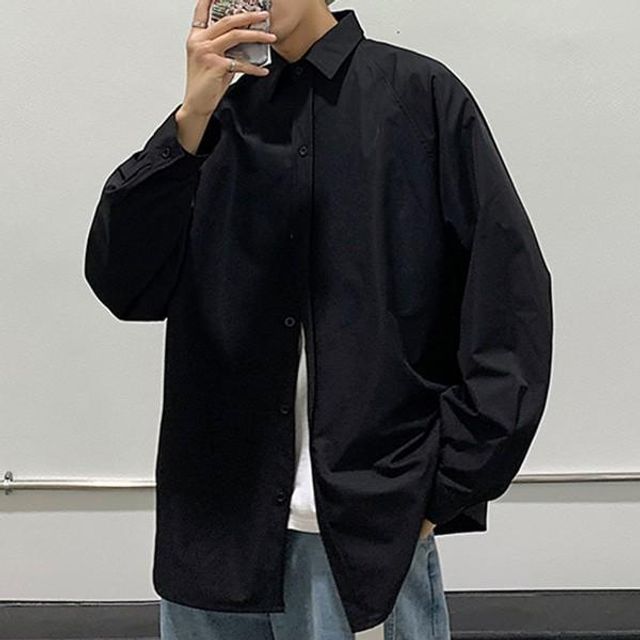 와이셔츠 정장 긴팔 면접 셔츠 남성 블라우스 남방