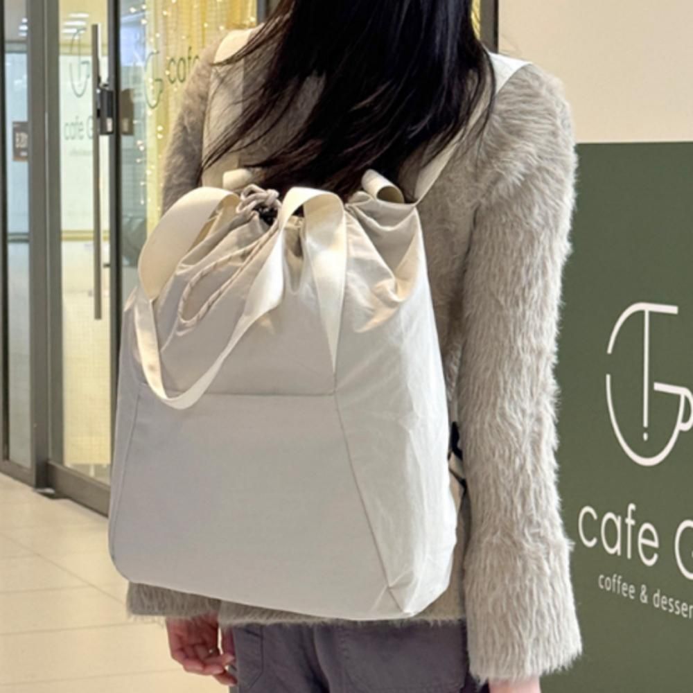 나일론 백팩 숄더 가방 가벼운 스트링 데일리 캐주얼