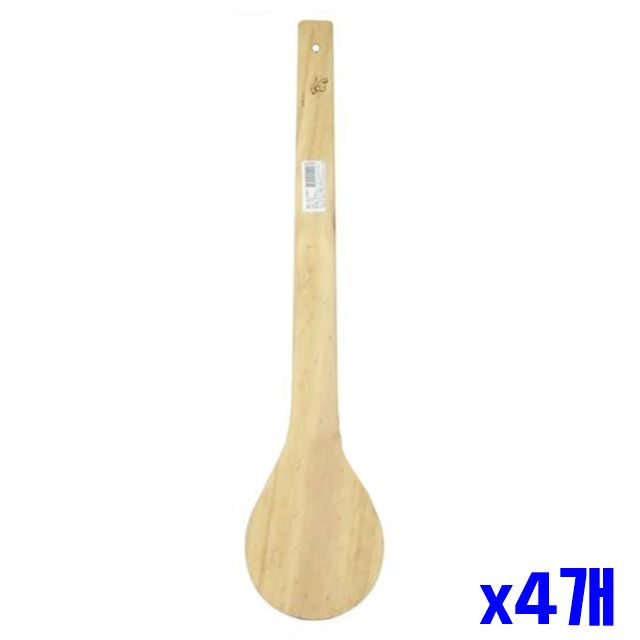 x4개 특대형 장주걱 나무재질 밥알이잘붙지않는주걱