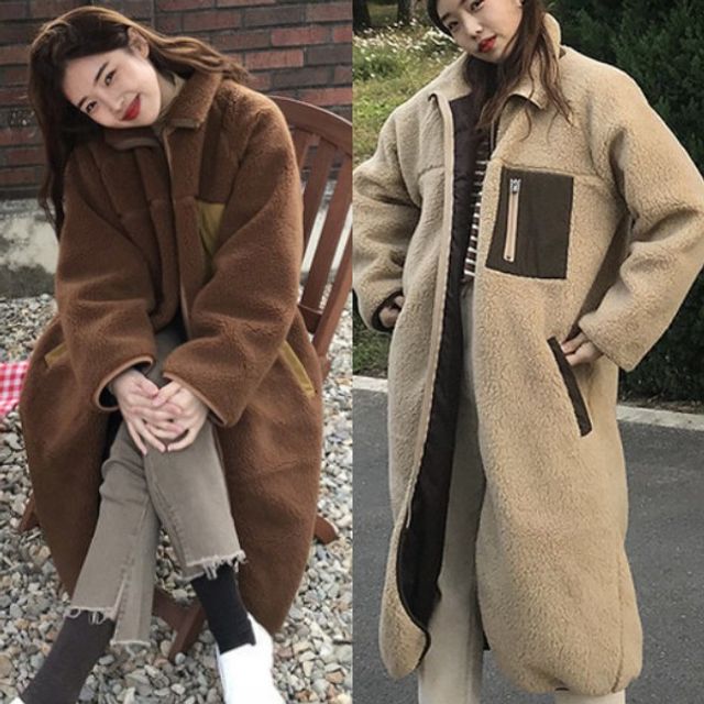 뽀글이 양털 롱 4컬러 털 뉴 짝꿍닷컴 점퍼