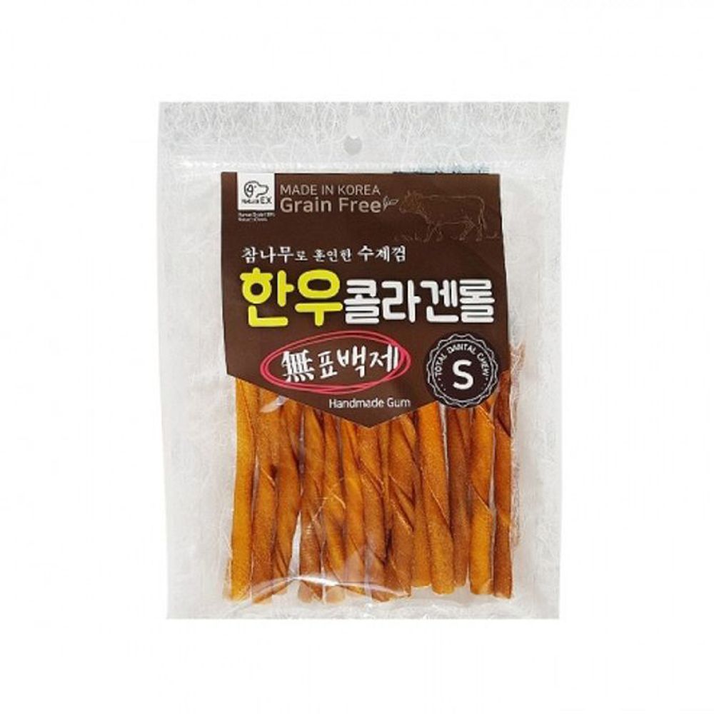 내추럴EX 애견 수제간식 한우 콜라겐 롤 S 7개