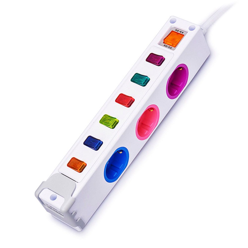 현대일렉트릭 스위치 콘센트 6구 3M USB 2구