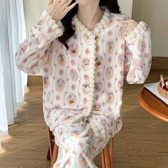 잠옷 홈웨어 세트 URS2495639 파자마 골프가운 수면잠