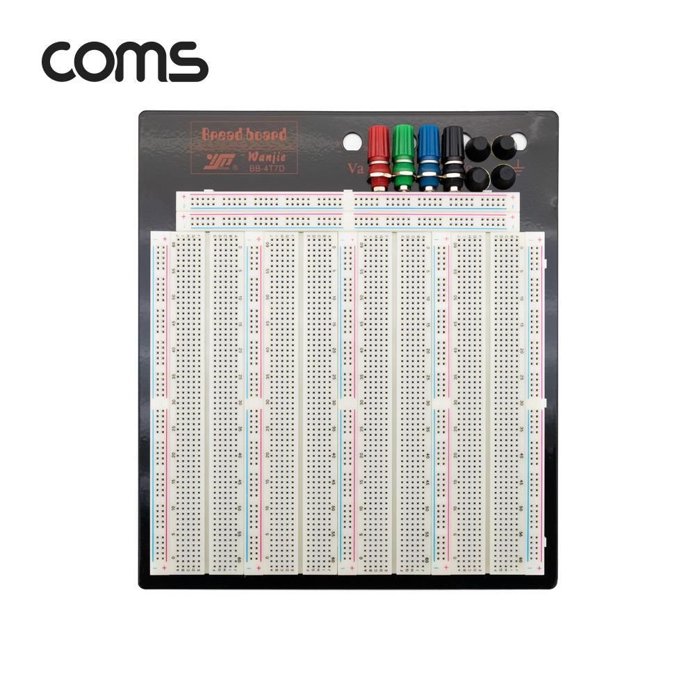 Coms 투명 브레드보드 빵판 3220핀 (191.5X186X8.5mm)