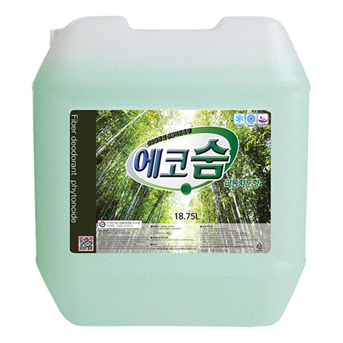 대용량 섬유탈취제 에코숨 18.75L 피톤치드향