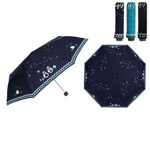 아이티알,NE 펭귄 캐릭터 3단 폰지 수동 휴대용 접이식 패션 우산