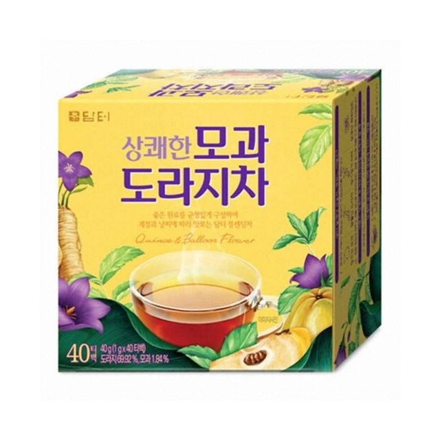 담터 모과도라지차 40T 박스(8개입)