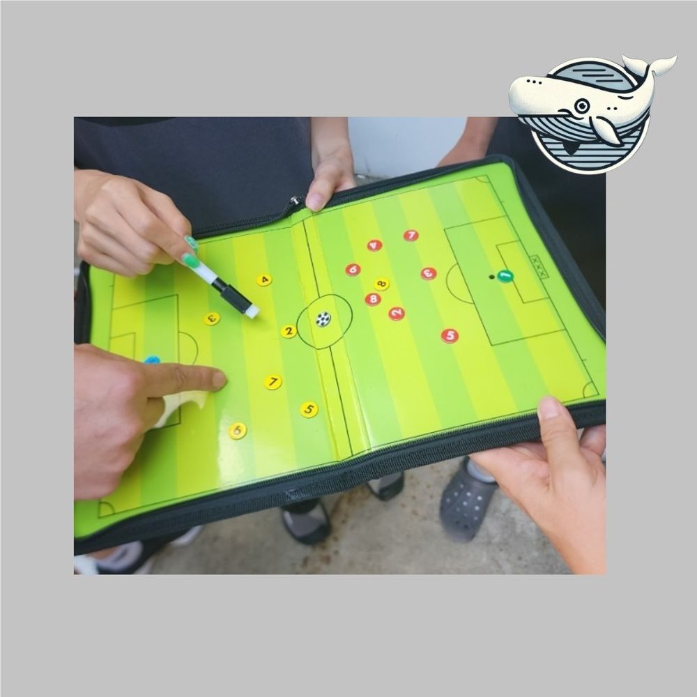 휴대용 축구 작전판 족구 자석 전술 보드