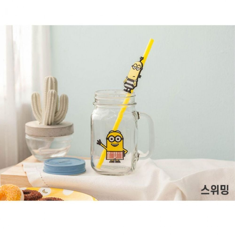 물잔 드링킹자 다용도 450ML 유리컵 스위밍