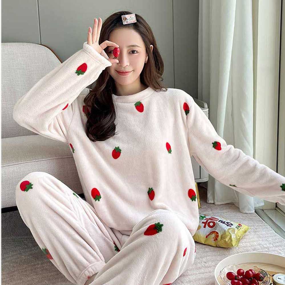 긴팔 수면 데일리 홈웨어 여자 잠옷 파자마 마