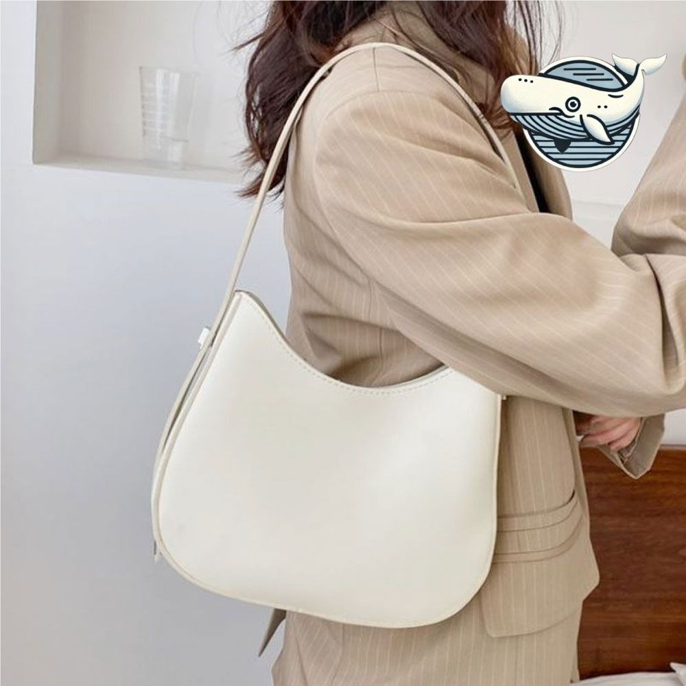 심플 미니 숄더백 가벼운 데일리백 화이트