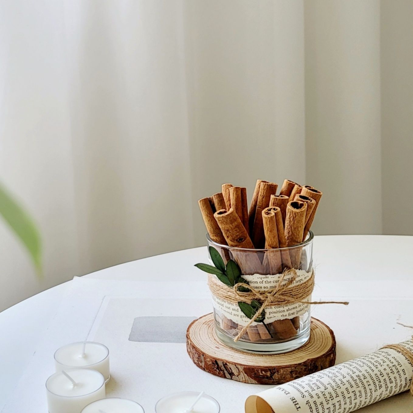 소소한 시나몬스틱 천연방향제 유리컵(대) 모기기피