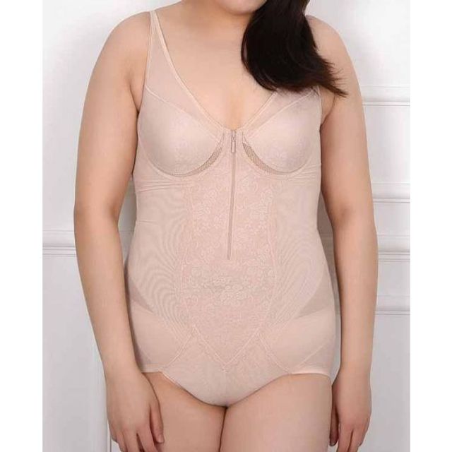 앞지퍼 체형보정 몰드 와이어 빅사이즈 B컵 올인원