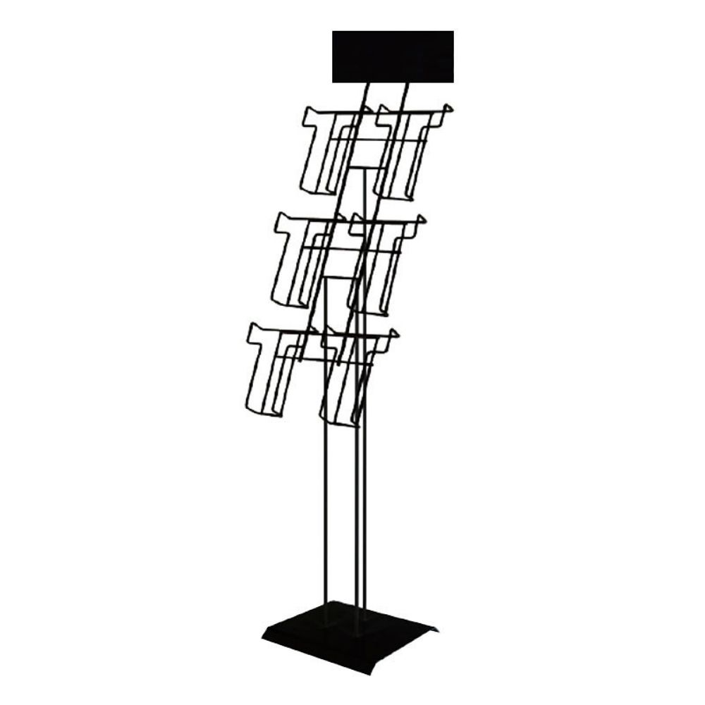 철제 카다로그꽂이 리플렛 스탠드 CS-108BK 검정