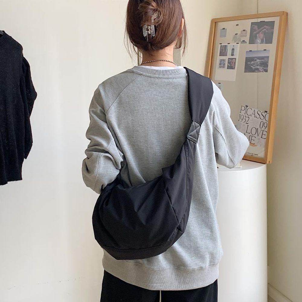 델아르코 데일리 크로스 백 가벼운 여행 보부상 검정
