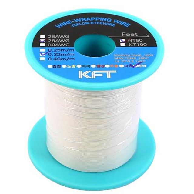 세신 압착기 래핑와이어 SB-28AWG(50M) 흰색 SB-28A