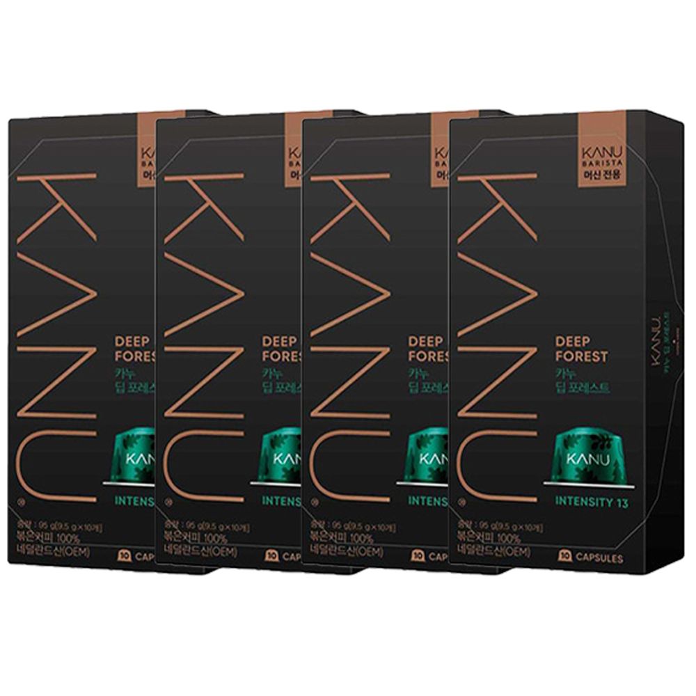 카누전용캡슐커피 딥포레스트 9.5g 10개x4 총40캡슐