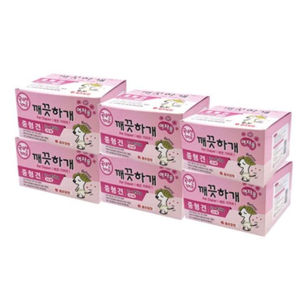 P485 기저귀 애견 일상 여아용 M 10매 6P 팬티 생리대