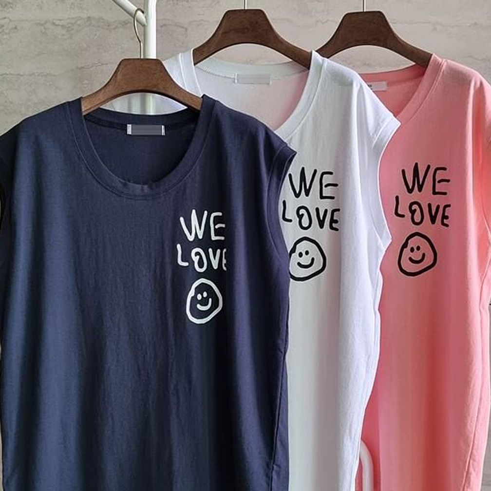 407S453S 러브면캡소매박시나시 빅사이즈